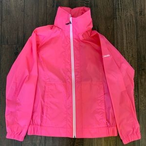 NWOT Columbia Sz Small Hot Pink Windbreaker